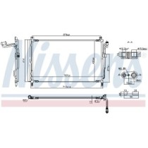 Condensator, climatizare NISSENS
