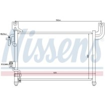 Condensator, climatizare NISSENS