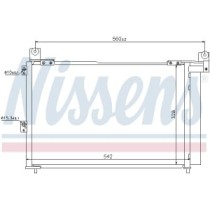 Condensator, climatizare NISSENS