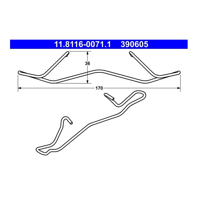 Arc, etrier frana ATE