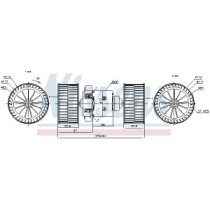 Electromotor, ventilatie interioara NISSENS