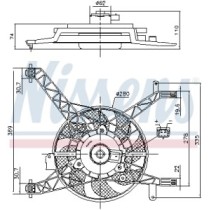 Ventilator, radiator NISSENS