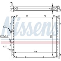 Radiator, racire motor NISSENS