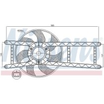 Ventilator, radiator NISSENS