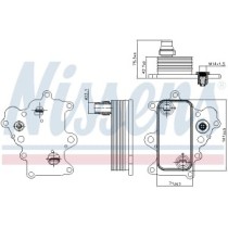 Radiator ulei, ulei motor NISSENS