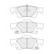 Set placute frana disc Spate FERODO JEEP GRAND CHEROKEE IV 3.0D-6.4 11.10- Inaltime 50.9mm Latime 140.2mm Grosime 18.3mm