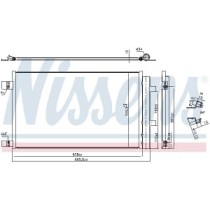 Condensator, climatizare NISSENS