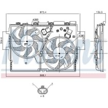 Ventilator, radiator NISSENS