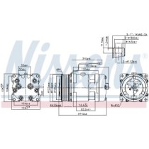 Compresor, climatizare NISSENS