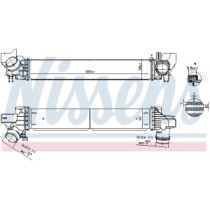 Intercooler, compresor NISSENS