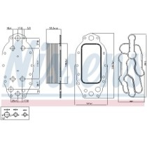 Radiator ulei, ulei motor NISSENS