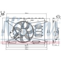 Ventilator, radiator NISSENS