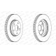 Set discuri frana fata ventilate 296mm 5 gauri potrivire Lexus IS C IS II IS III Toyota Crown Mark X I II 2.2D-3.0 09.03-