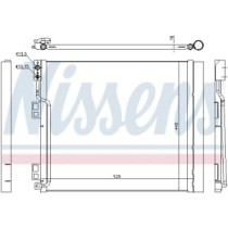 Condensator, climatizare NISSENS