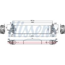 Intercooler, compresor NISSENS