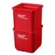 Suporti MILWAUKEE 1 buc Container, latime 102mm, inaltime 46mm, material plastic, culoare rosie