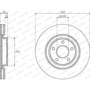 Disc frana FERODO