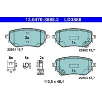 Set placute frana,frana disc ATE