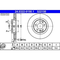 Disc frana ATE