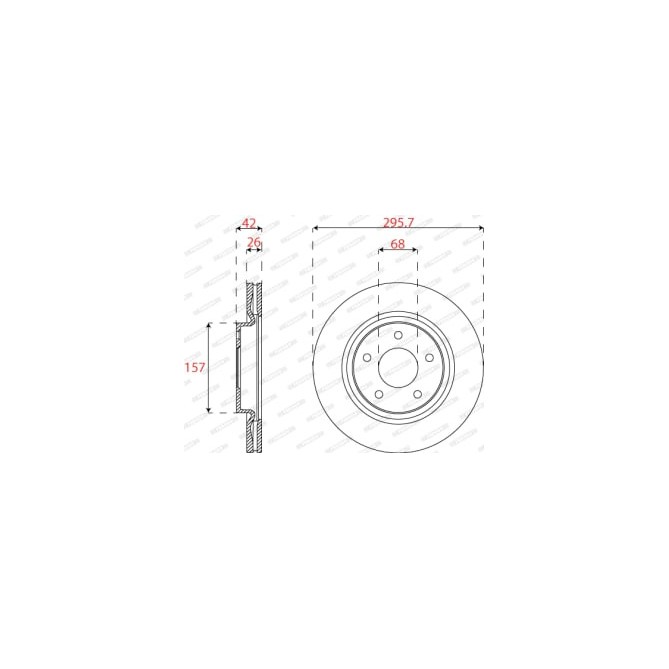 Disc frana FERODO