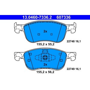 Set placute frana,frana disc ATE