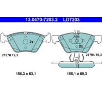 Set placute frana,frana disc ATE