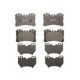 Set placute frana fata ATE pentru LEXUS LS 4.6/5.0H 04.06, inaltime 87.9 mm, latime 133.7 mm, grosime 18.5 mm