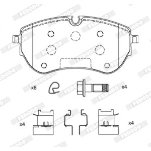 Set placute frana,frana disc FERODO