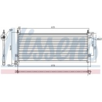 Condensator, climatizare NISSENS