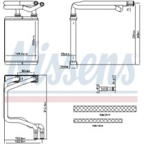 Schimbator caldura, incalzire habitaclu NISSENS