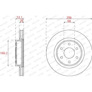 Disc frana FERODO