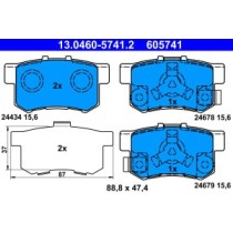 Set placute frana,frana disc ATE