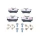 Set placute frana ceramica spate AUDI A2 A3 TT RENAULT MEGANE II THALIA II TWINGO II SEAT AROSA 1.0-3.2 05.86 cu suruburi etrier