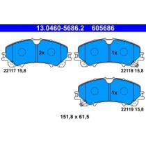 Set placute frana,frana disc ATE