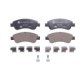 Set placute frana disc ATE ceramica fata cu suruburi etrier pentru DS DS 3, CITROEN AMI, BERLINGO, C2 1.0-Electric 05.96