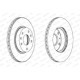 Set discuri frana 2 buc Fata Dreapta/Stanga FERODO ventilate 277mm 21mm 5 gauri Land Rover Freelander I 1.8/2.0D/2.5 02.98-10.06