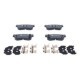 Set placute frana spate ATE cu tampon de amortizare pentru HYUNDAI ELANTRA IV, GETZ, GRANDEUR, HIGHWAY, MATRIX, SANTA FÉ I, SONATA IV, SONATA V, TRAJET 1.4-3.5 03.98