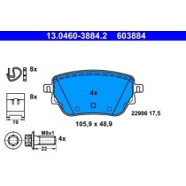 Set placute frana,frana disc ATE