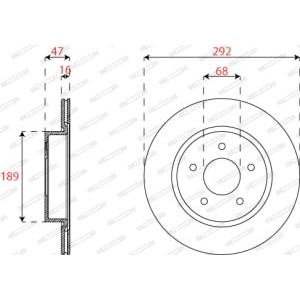 Disc frana FERODO