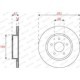 Disc Frana FERODO Set 2 Buc Spate Dreapta/Stanga Nissan Leaf X-Trail III Renault Koleos II Diametru 292mm 5 Gauri Ventilate