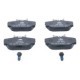 Set placute frana fata ATE cu suruburi etrier pentru BMW 3 (E30), Z1 1.6-2.7 09.82-06.94, inaltime 51.9 mm, latime 94.8 mm, grosime 17.0 mm