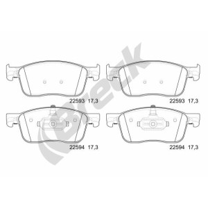 Brake Pad Set, disc brake BRECK