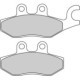 Set placute frana disc FERODO motocicletă spate Piaggio/Vespa 97.1mm înălțime 41.2mm lungime 9.0mm grosime Argento