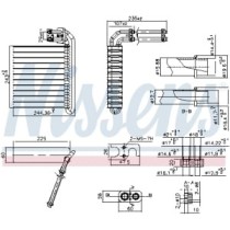 Evaporator, aer conditionat NISSENS