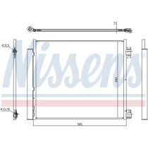 Condensator, climatizare NISSENS