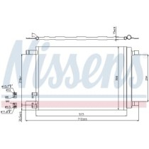 Condensator, climatizare NISSENS