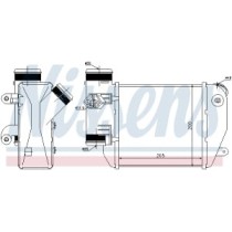 Intercooler, compresor NISSENS