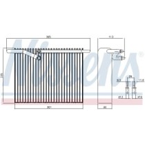 Evaporator, aer conditionat NISSENS