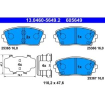 Set placute frana,frana disc ATE