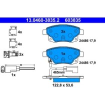 Set placute frana,frana disc ATE